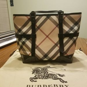 EUC Burberry Nova Check Handbag satchel
